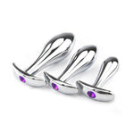 Metal Smooth Butt Plug With Jewelry Base Anchor Butt Plug Waterproof Anal Plug Massager Sex Toy