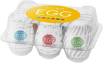 Easy Beat Egg Male Masturbator Sleeves Variety Pack of 6 Disposable TPE