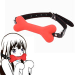 Silicone Dog Bone Mouth Gag Muzzles For Adult Sexy, Open Mouth Gag For Woman, Slave Restraints Ballgag, Bedroom Bdsm Gag Toys For Extreme Love, Sm Sex Toys For Couples Flirt Fetish Cosplay
