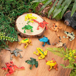 36Pcs Plastic Frogs Toy For Kids, Small Realistic Frog Toys Bulk, Mini Resin Fake Frog Figures For Forest Animals