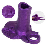 Penis Sleeve Silicone Cock Sleeve For Erection Enhancing Delay Ejaculation Cock Ring For Thicker And Harder Creative Shaped Male Sex Toys For Men And Couples (Purple)