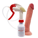 Money Shot Magic Squirting 9 Inch Dildo and Shoot It Bundle - Caucasian