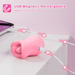 3-in-1 Silicone Clitoral Stimulator – Rose Sex Toy with 10 Licking & Vibrating Modes