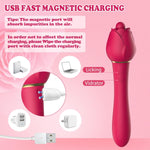 Upgraded Rose Clitoral & G-Spot Vibrator – 5 Licking Modes, 10 Intense Vibrations