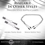 Triple Bead Nipple Clamp Set for Women, Adjustable Pleasure Clamp Jewelry