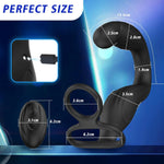 360° Rotating Prostate Massager with 10 Vibration Modes & Remote Control Cock Ring
