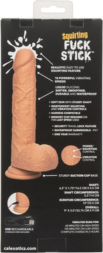 Squirting Vibrating Dildo with Suction Cup – Ivory, Realistic Design for Pleasure