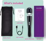 Wireless Wand Massager - G Spot & Clitoral Vibrator with 20 Modes, Waterproof, Black