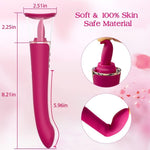 Clitoral Sucking & Licking G-Spot Vibrator – Tongue Oral Stimulator with Suction Cup