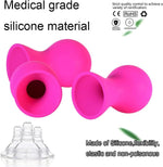 Pair of Silicone Nipple Suckers, Powerful Suction for Nipple Play & Correction