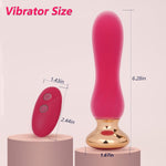 Powerful Silicone Vibrating Butt Plug for G-Spot, Clitoral & Anal Stimulation