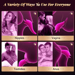 Rose Tongue Vibrator – 8 Mode Clitoral & Nipple Stimulator for Women & Couples