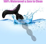 Silicone Vibrating Anal Beads with 10 Modes, Waterproof Prostate & Butt Plug