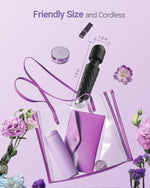 Powerful Wand Massager – 8 Speeds & 20 Patterns, Waterproof Clitoral Stimulator