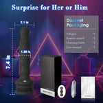 Rotating & Vibrating Prostate Massager | Remote Control Anal Plug with Suction Cup