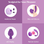 3-in-1 Clitoral & G-Spot Vibrator with Suction, Dual Stimulation & Detachable Design