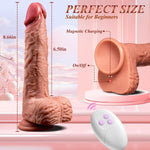 Thrusting Heated Dildo Vibrator β Realistic G-Spot & Anal Stimulator with Suction Cup
