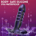 App-Controlled Anal Plug Vibrator for Men & Women, 7 Thrusting & Vibration Modes