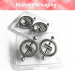 Stainless Steel Nipple Clamps 2Pcs Non-Piercing Breast Shields Body Jewelry