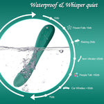 G-Spot & Clitoral Vibrator – 7 Modes, Powerful Wand Massager for Couples (Green)