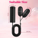Mini Bullet Vibrator with Dual Eggs & 7 Modes – Remote Control & USB Rechargeable