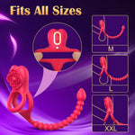 Upgraded Vibrating Penis Ring & Clitoral Vibrator, 10 Modes, Couples Toy