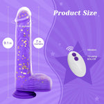 9.25" Thrusting Dildo Vibrator – Heated, Remote-Controlled, Suction Cup Toy