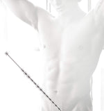 Curved Stainless Steel Urethral Sound – Beaded Dilator Plug for Men’s Stimulation