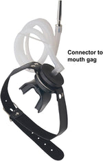 Stainless Steel U-Shaped Urinal Gag – Urethral Plug & Piss Mouth Fetish Toy for BDSM (Black)