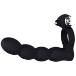 Double Penetration Vibrating Cock Ring Black