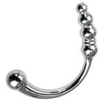 Stainless Steel Butt Plug Anal Beads Anal Sex Toys Double-Ended Dildo G Spot Stimualtion Prostate Massager Heavy-Duty Adult Sex Toys for Men Women Couple