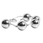 Metal Anal Beads, Anal Balls Stainless Steel Butt Plug for Men Women
