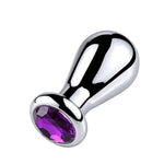 Metal Butt Plug, Jewel Butt Plug Weighted Metal Dildo