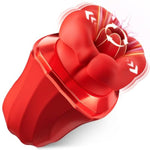 Vibrator Adult Sex Toys for Women - 4IN1 Mouth Sucking Vibrator Rose Sex Toy, 10 Tongue Licking Sucking, 3 Auto Sucking Adult Toys New APP, Anal Clit Nipple Vibrators Female Couples Lemon Sex Toy