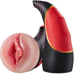 Male Masturbator Pocket Pussy for Men - Horn-Shaped Realistic Vagina Stroker with 10 Thrusting Modes Blowjob Sex Machine, IPX6 Waterproof Hands Free Penis Sleeve Male Sex Toy for Men