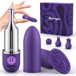 Mini Bullet Vibrator Kit with 5 Attachments, Clitoral Vibrators Sex Toys