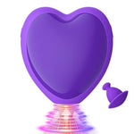 Sex Novelties Sex Toys, Sucking Rose Toy for G Spot Clit & Nipple Stimulator, Unique Heart-Shaped Sucker with 9 Powerful Suction Modes (Purple)