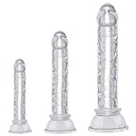 Anal Plug Training Sets? 3 Sizes Anal Dildos with Strong Suction Cup Anal Prostate Vaginal G-Spot Sex Toys for Beginners to Advanced Users