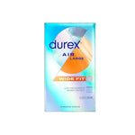 Durex Air Condoms, Extra Thin, Transparent Natural Rubber Latex Condoms for Men, Wide Fit, 10 Count