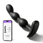 Vibrating Gradual Anal Beads Butt Plug for Men Women Beginner-Friendly Prostate Massager Anal Plug Adult Sex Toys APP Remote Control Anal Toys with 9 Vibration