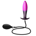 Inflatable Butt Plug, Expandable Anal Plug Silicone Wearable Butt Plug with Safe T-Base, G spot Stimulator Prostate Massager with Quick Release Valve for Men,Adult Toy for Men Gay Women