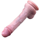 Sex Toys 8.46 Inch Huge Realistic Dildos, Soft Silicone Material Anal Dildo for Male & Female, Long Fake Penis with Curved Shaft and Balls for G-spot and Hands-Free Play.