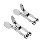 Nipple Clip Clamps with Stainless Steel Spring Clip, Adjustable Weight Metal Nipple Clamps for Men Women, Non-Piercing Metal Stimulator Nipple Clips Adult Toys