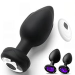 3Pack Vibrating Butt Plug, Black