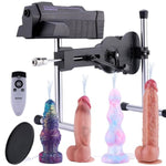 Mini Love Machine, Compatible with Upgraded Automatic Lube Launcher 2.0 Pro and Squirting Dildo Attachments, Wireless Remote Controlled Premium Thrusting Love Machine Set