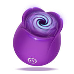 Rose Toys for Women, Sucking Couple's Sex Toys Purple Rose Vibrator Clitoral Nipple Stimulator with 10 Modes, G Spot Vibrator Rose Sucker, Personal Massager for Couples