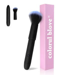 Mini Vibrator 2-in-1 Dual Electric Makeup Brush & Powerful Bullet Vibrator Women, Discreet Quiet Rechargeable Waterproof Personal Massager G-Spot Clitoral Stimulator Couples Travel Sex Toy