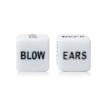 Sex Dice Set Naughty Adult Sex Toys Bedroom Games for Couples Romantic Gift Date Night Dice for Anniversary Valentines Honeymoon Party (White)