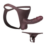 Realistic Strap On Dildo for Men, Strap On Penis Silicone Hollow Dildo Thong, Penis Sleeve Sex Harness Strapon Sex Toy for Men Couple