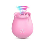 Rose Sex Toy for Women - Rose Sucking Vibrator Clitoral Nipple Stimulator with 10 Modes, G Spot Vibrator Rose Sucker, Personal Massager Dildo for Women Female Couples Adult Sex (Pink)